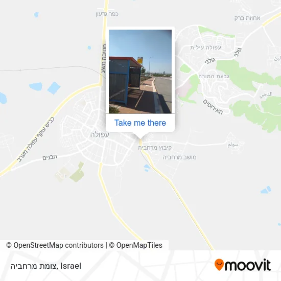 Карта צומת מרחביה