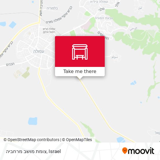 צומת מושב מרחביה map