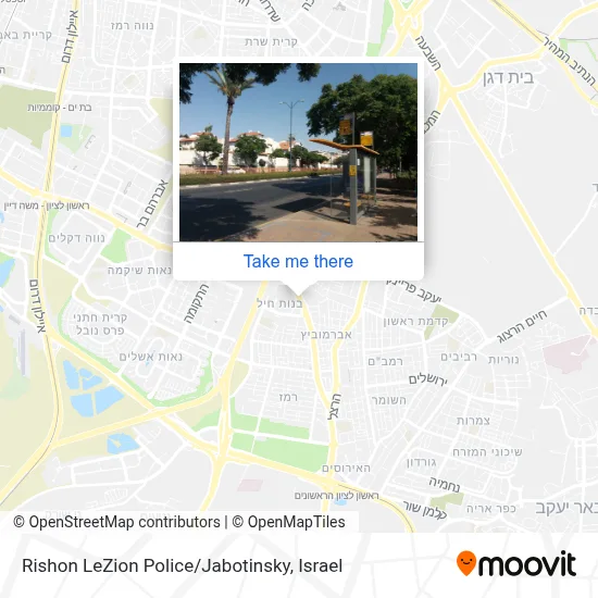 Rishon LeZion Police / Jabotinsky map