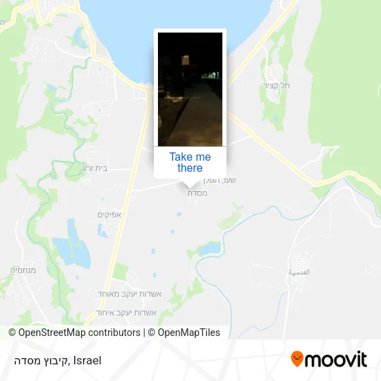 Карта קיבוץ מסדה