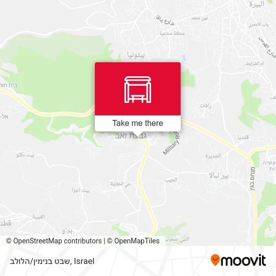 Карта שבט בנימין/הלולב