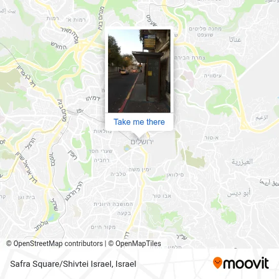Safra Square/Shivtei Israel map