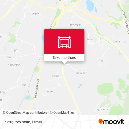Карта מושב בית עוזיאל