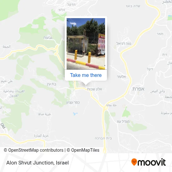 Alon Shvut Junction map