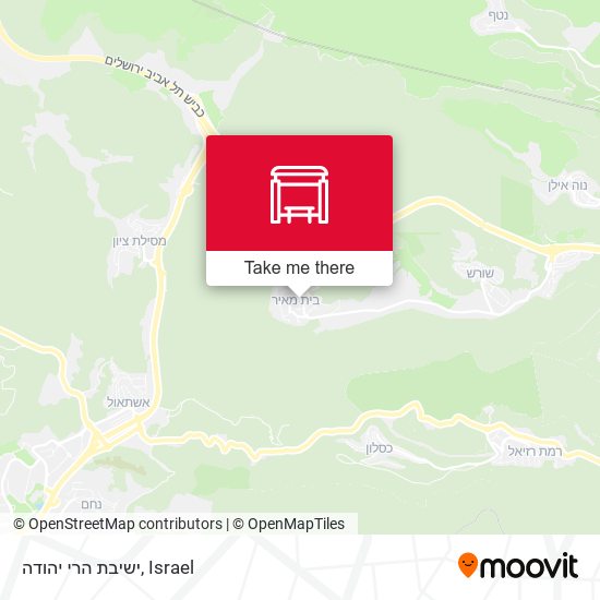 ישיבת הרי יהודה map