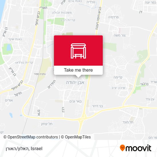האלון/האורן map
