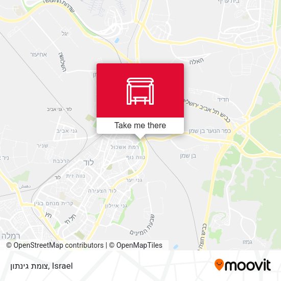 Карта צומת גינתון