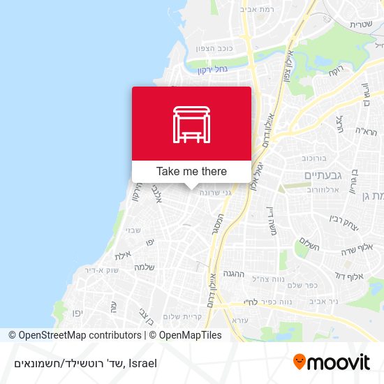 שד' רוטשילד/חשמונאים map