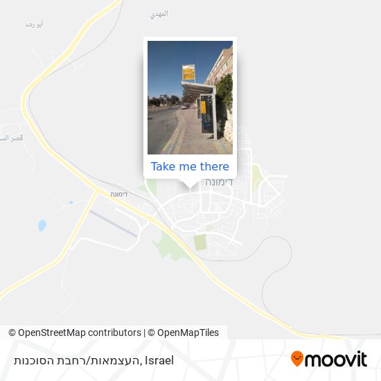 העצמאות/רחבת הסוכנות map