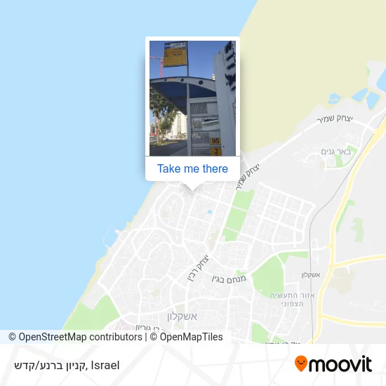 Карта קניון ברנע/קדש