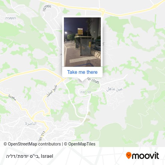 בי''ס יודפת/דליה map