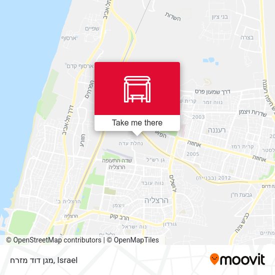 מגן דוד מזרח map