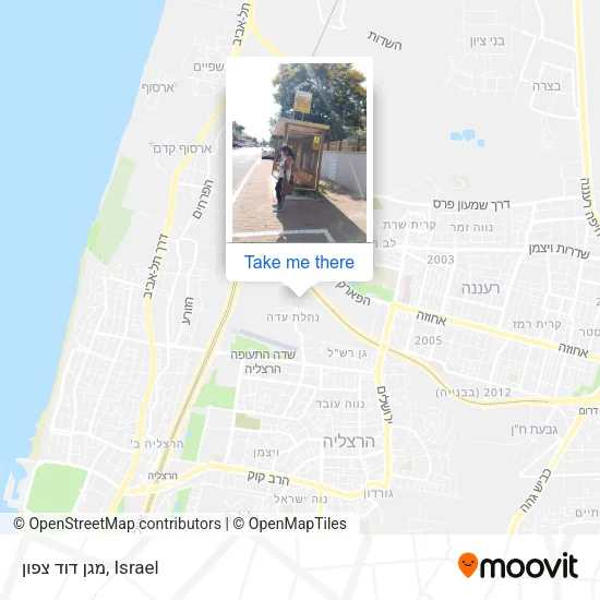 Карта מגן דוד צפון