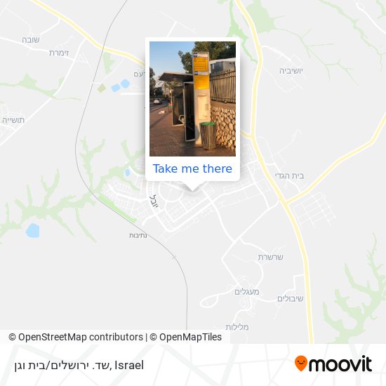 Карта שד. ירושלים/בית וגן