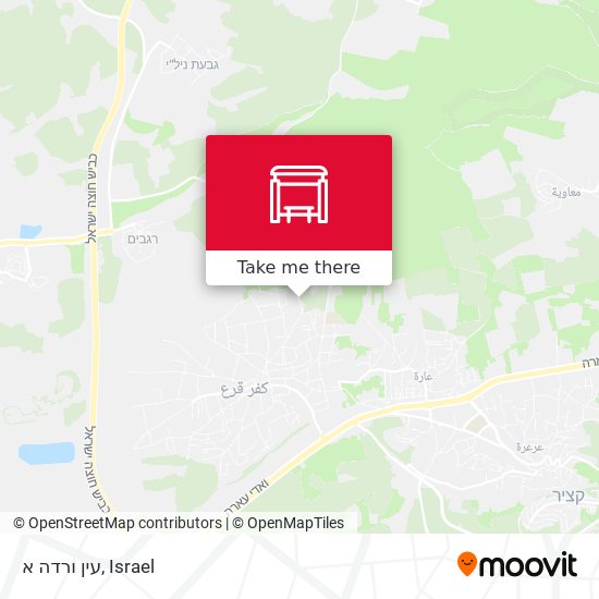 עין ורדה א map