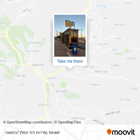 שדרות דוד המלך/התאנה map