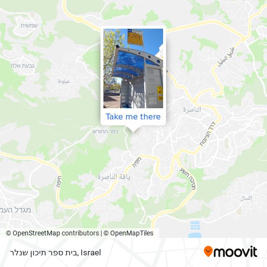 בית ספר תיכון שנלר map