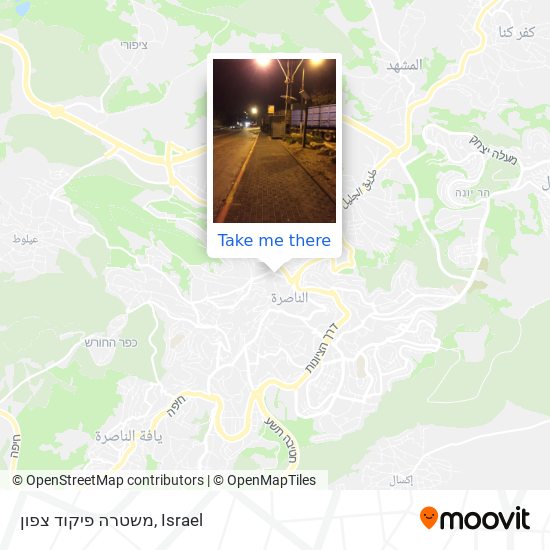 משטרה פיקוד צפון map