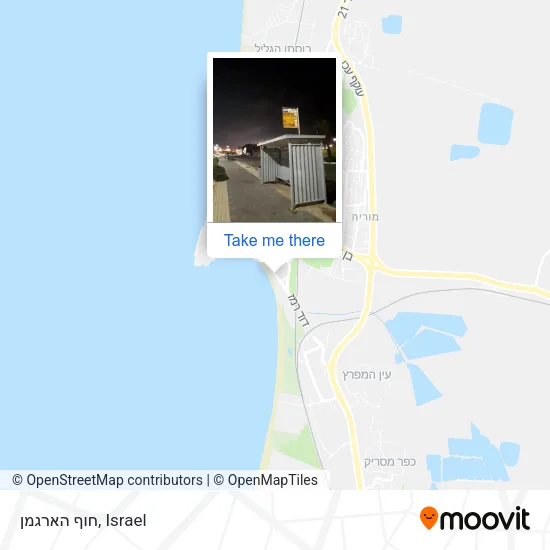 חוף הארגמן map