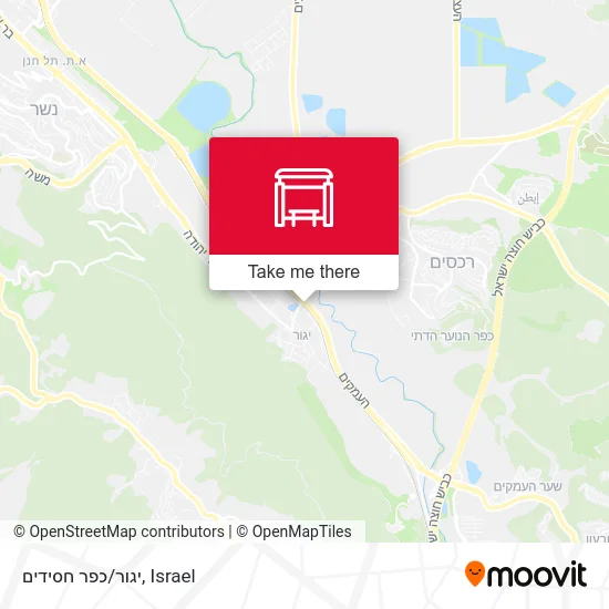 Карта יגור/כפר חסידים