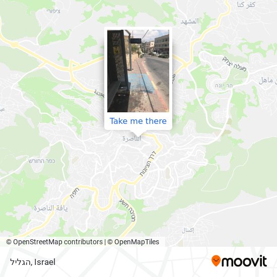 הגליל map