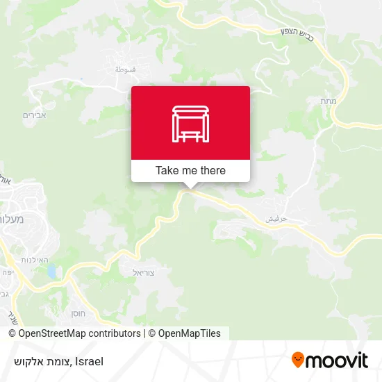 Карта צומת אלקוש