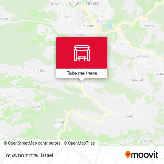 שדרות התעשייה map