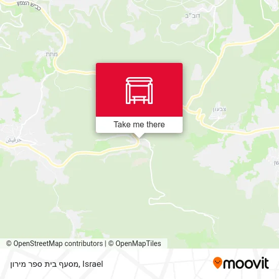 Карта מסעף בית ספר מירון