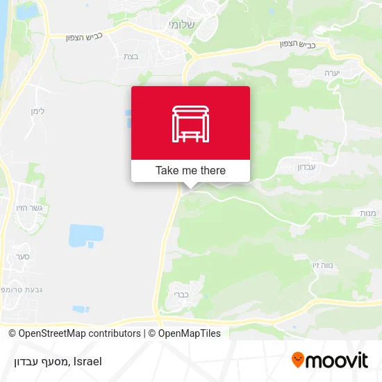 Карта מסעף עבדון