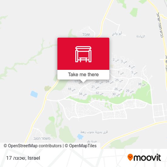 Карта שכונה 17