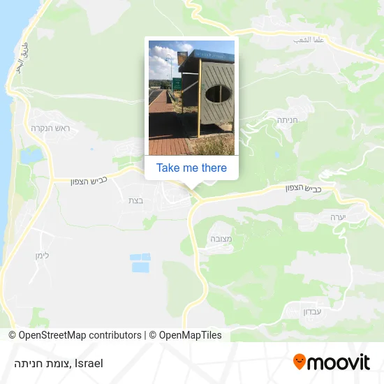 Карта צומת חניתה