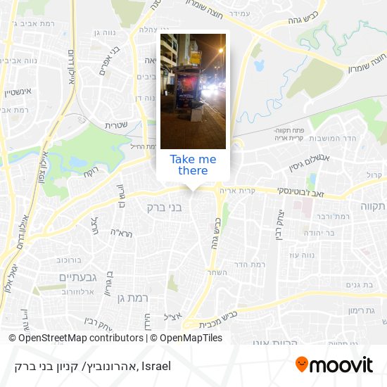 אהרונוביץ/ קניון בני ברק map