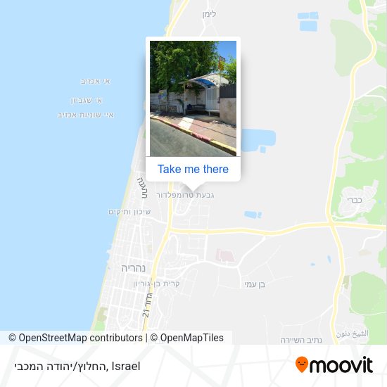 החלוץ/יהודה המכבי map