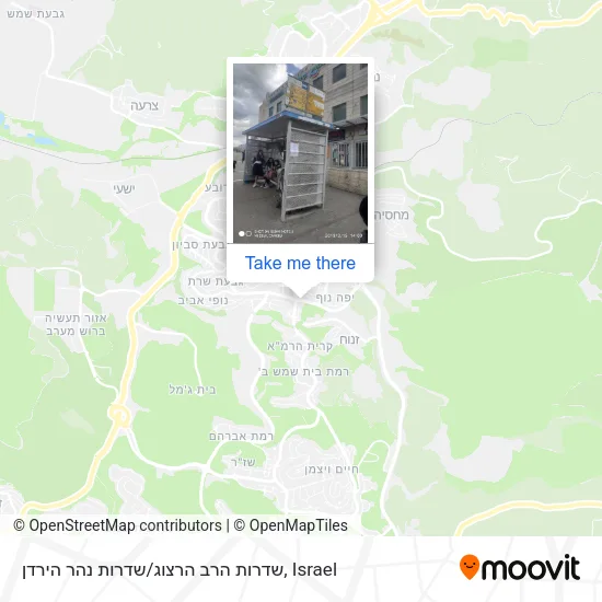 Карта שדרות הרב הרצוג / שדרות נהר הירדן