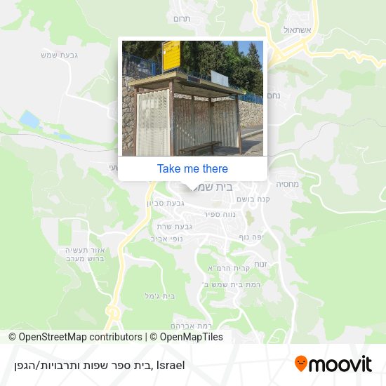 בית ספר שפות ותרבויות/הגפן map