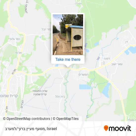 Карта מסעף מעיין ברוך/למערב