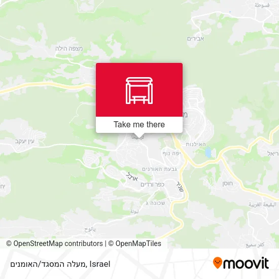 Карта מעלה המסגד/האומנים