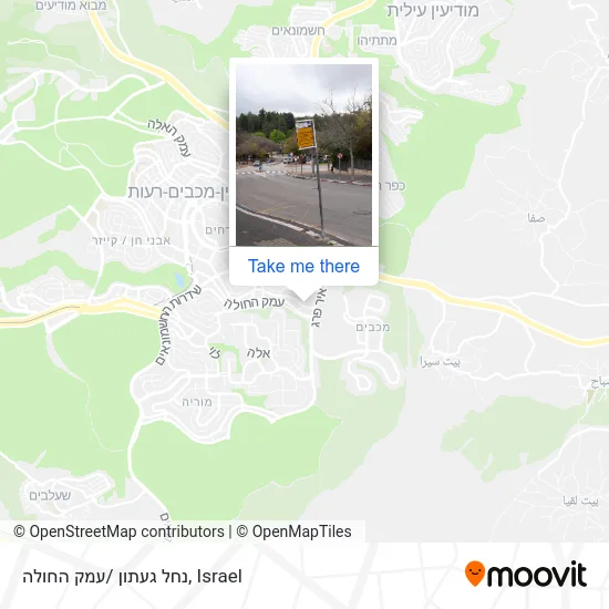 Карта נחל געתון /עמק החולה