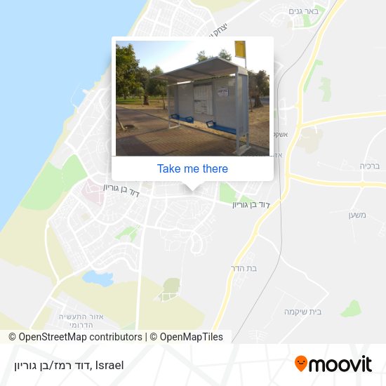 דוד רמז/בן גוריון map