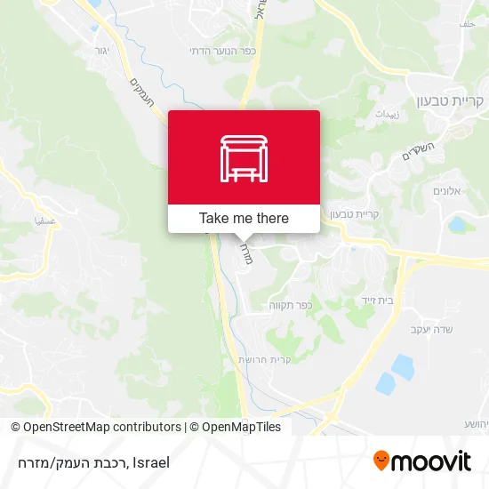 Карта רכבת העמק/מזרח