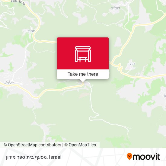 מסעף בית ספר מירון map