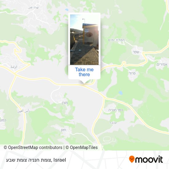 צומת חנניה צומת שבע map