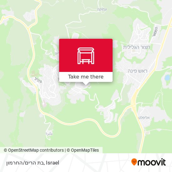 בת הרים/החרמון map