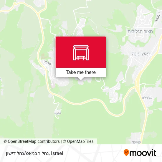 Карта נחל הבניאס/נחל דישון