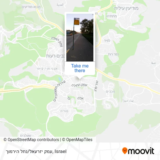 Карта עמק יזרעאל/נחל הירמוך