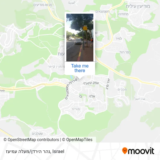 Jordan River/Ma'ale Amiaz map