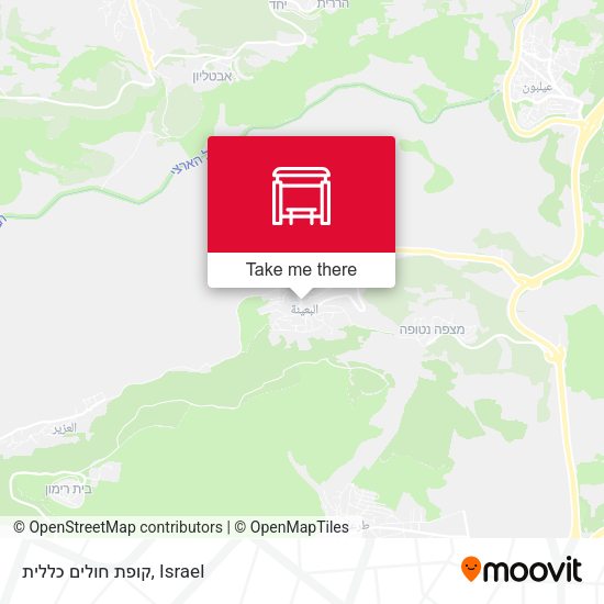 קופת חולים כללית map