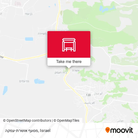 Карта מסעף אושרת-עמקה