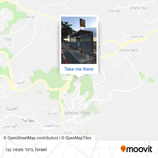 Карта כיכר מצפה נבו