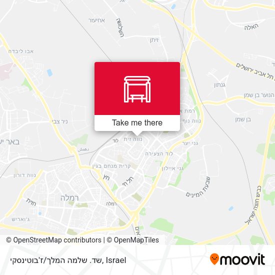 שד. שלמה המלך/ז'בוטינסקי map